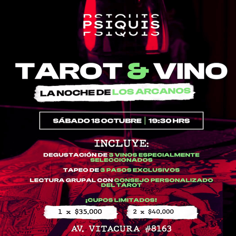 Tarot & Vino - La Noche de los Arcanos image}